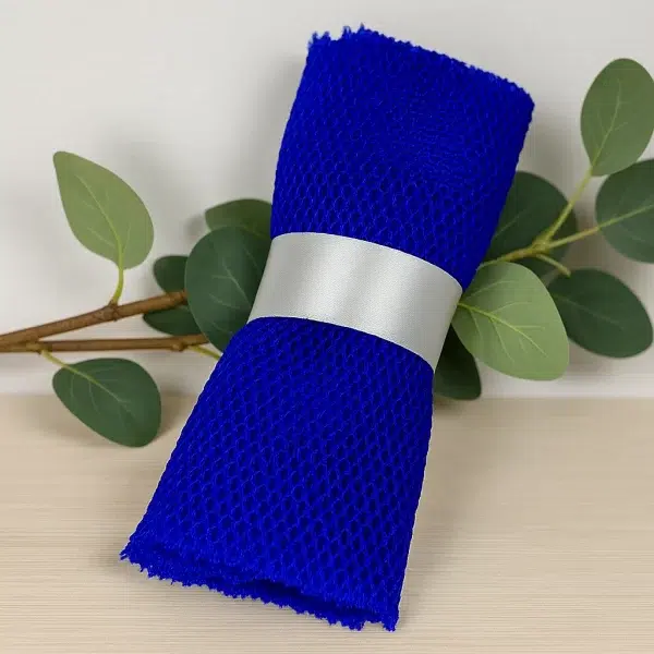 éponge filet bleu